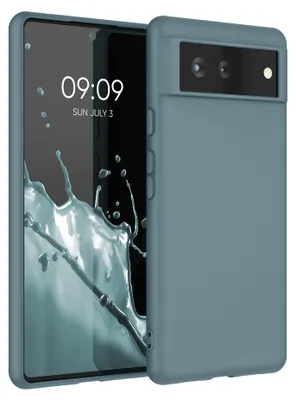Produktbild von kwmobile Handyhülle für Google Pixel 6 Hülle - TPU Case - Kabelloses Laden - Schutzhülle Cover in Arctic Night