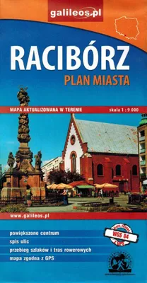 Produktbild von Racibórz / Landkreis Racibórz für Aktivurlauber. Stadtplan / Touristenkarte. Galileos