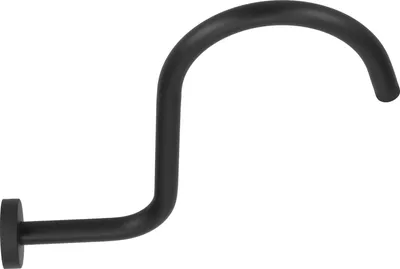 Image de Bras de douche col de cygne en acier inoxydable Bras de douche NPT pour la salle de bain Bras de douche NPT pour la maison233 Noir