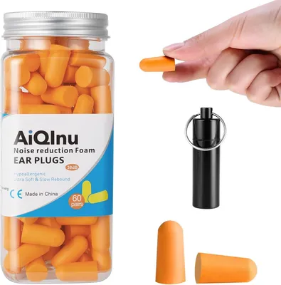 Produktbild von Ohrenstöpsel für Schlaf, 38 dB Geräuschisolierung, 60 Paar, super weich, für Lernen, Fliegen, Konzerte