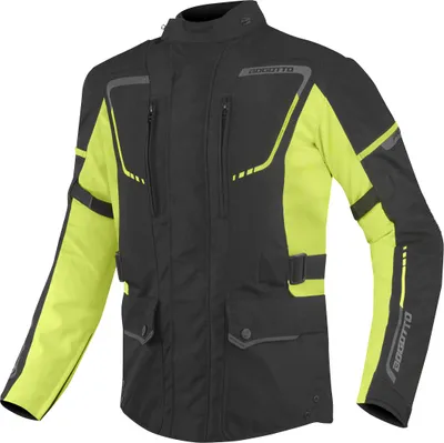 Produktbild von Bogotto Azury 2in1 wasserdichte Motorrad Textiljacke, schwarz/neon, XL