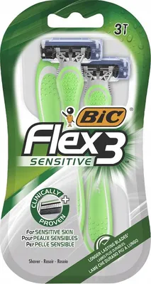 Obrázok produktu pre BIC Holiaci strojek Flex 3-Sensitive 1OP. 3szt.