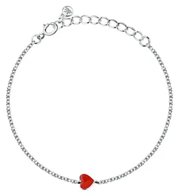 Image de Bracelet en argent pour enfants « Cœur rouge » Dono SAZL09