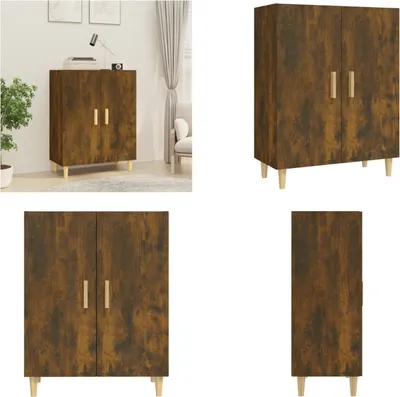 Produktbild von vidaXL Sideboard Räuchereiche 70x34x90 cm Holzwerkstoff - Sideboard - Sideboards - Schrank - Lagerschrank