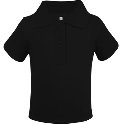 Produktbild von Link Kids Wear - "Teddy 01" Poloshirt für Baby, Baumwolle aus biologischem Anbau, kurzärmlig LT4594 (68) (Schwarz)
