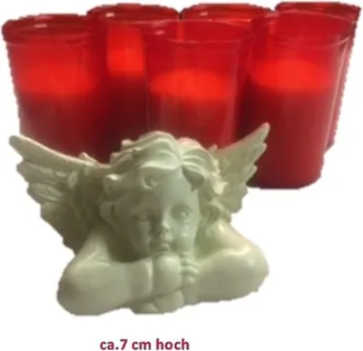 Produktbild von Grablicht Grableuchte Grabkerze + Engel