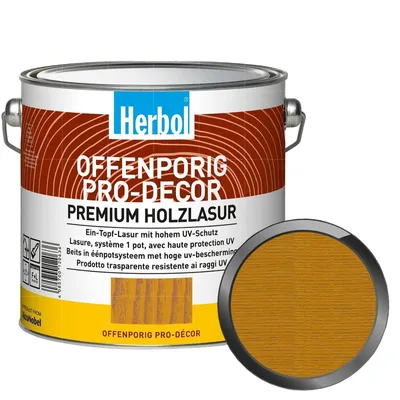 Produktbild von Herbol Offenporig Pro-Décor, Fertig gemischt, Braun, 12,5 m²/L, 2,5 l