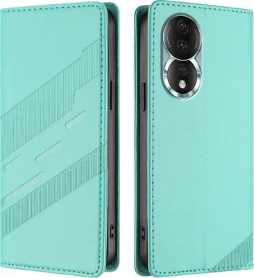 Obrázek produktu pro Pouzdro pro Honor 80,Polyuretankožené peněženkové pouzdro s přihrádkou na karty a funkcí stojánku Türkis