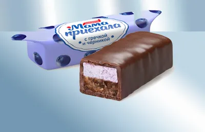 Produktbild von Konfekt mit Heidelbeergeschmackfullung in kakaohaltiger Fettglasur „Mama ist angekommen“ 500g