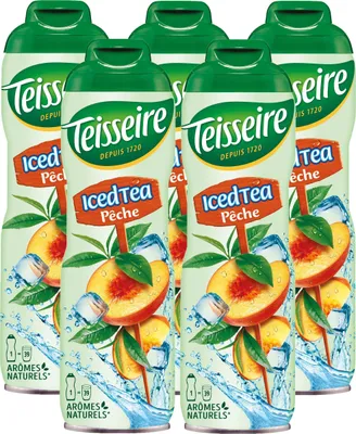 Produktbild von Teisseire Getränke-Sirup Pfirsich Tee 600ml - Intensiv im Geschmack (5er Pack)