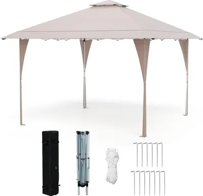 Produktbild von 4 x 4 m verstellbarer Pop-Up-Pavillon mit Metallrahmen