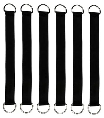 Produktbild von 6 Stück Robuste Schwinggurte aus Edelstahl und Polyester für Baumschaukeln und Hängematten für den Außenbereich und Wanderungen mit Hoher Tragfähigkeit