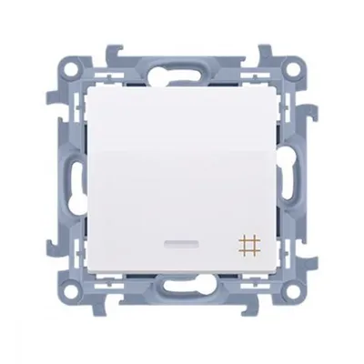 Obrázok produktu pre Kontakt-Simon CW7L.01/11, Plast, Biela, IP20, IP44, 250 V, 10 A, 77 mm