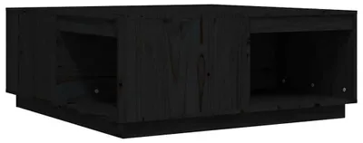 Obrázok produktu pre vidaXL Konferenčný stolík čierny 100x101x40,5 cm z masívneho borovicového dreva
