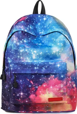 Produktbild von Sternenhimmel Kinderrucksack Studenten Schultasche Elementar Büchertasche Tagesrucksack Tasche für Jugendliche, Blau