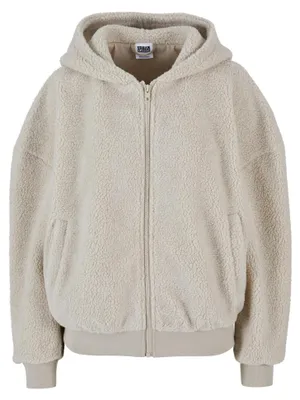 Obrázek produktu pro Urban Classics – Dámská mikina s celopropínacím zipem TN905 (L) (tmavě hnědá)