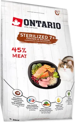 Productafbeelding van Krmivo Ontario Kat Sterilised 7+ Senior, 2 kg