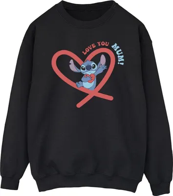 Produktbild von Disney - "Love You Mum" Sweatshirt für Herren BI31113 (M) (Schwarz)