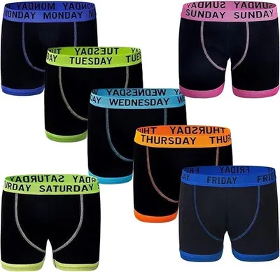 Productafbeelding van Boxershorts 7-pack - 100% Katoen - Comfortabele Pasvorm - Ademend Ondergoed - Duurzaam voor Actieve Kinderen - Hygiënisch en Praktisch