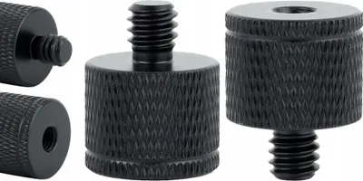 Obrázok produktu pre Redukcia adaptéra 1/4" na statív M5 čierna pre 20 mm statív