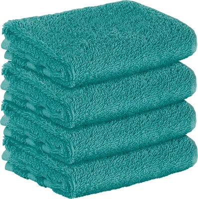 Obrázek produktu pro StickandShine, sada 4 ks prémiových froté ručníků pro hosty, 30 x 50 cm, barva petrol, gramáž 500 g/m², 100 % bavlna