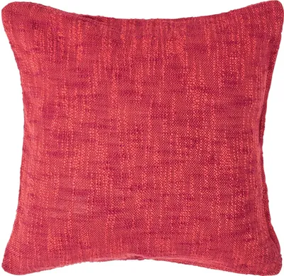 Immagine prodotto di HOMESCAPES Copricuscino Nirvana arancione-rosso - copricuscino decorativo 60x60 cm, 100% cotone con disegno a fiammifero