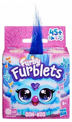 Zdjęcie produktu dla Furby Furblets, interaktywna pluszowa figurka, Ooh-Koo Rocker, 45 dźwięków, wiek 6+, Hasbro