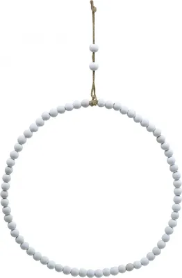 Produktbild von Edler Perlen-Dekokranz für Hochzeit Frühling Wand- und Tischdeko, 4 Stück
