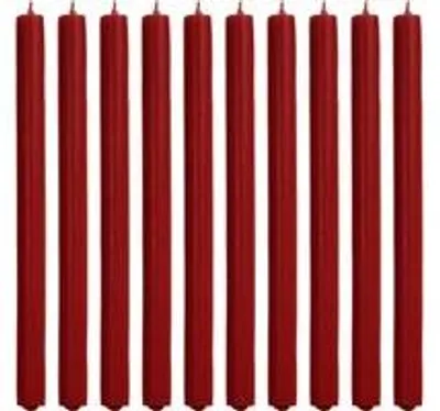 Obrázok produktu pre Cactula sviečky – farba: bordová – 10 kusov – dĺžka: 30 cm – priemer: 2,1 cm