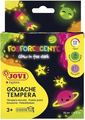 Zdjęcie produktu dla Jovi Premium Zestaw farb temperowych Neon 4 x 35 ml