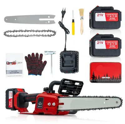 Immagine prodotto di Troncatrice elettrica - Motore brushless - 1000W - Lame da 30 cm - 2 batterie da 21V - Colore: rosso