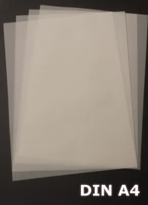 Produktbild von 100 Blatt DIN A4 Transparentpapier Zanders T2000 110g/m² exzellente Durchsicht, sehr gute Qualität, mögliche Verwendung: Einladungen, Visitenkarten, Einlegeblätter für Alben, Fotoalben, Fensterbilder, Bastelarbeiten und vieles mehr
