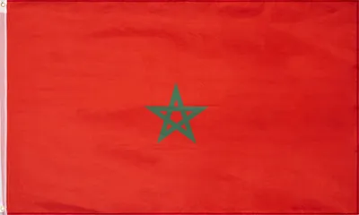 Produktbild von MUWO "Nations Together" | Marokko Flagge | 150×90 cm | Verstärktes Besatzband | Doppelt gesäumte Ränder | MW-53