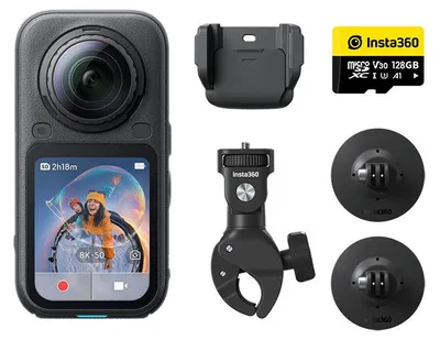 Produktbild von INSTA360 360 X6 Kameraset, Motorrad, Farbe: Midnight Black