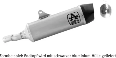 Zdjęcie produktu dla ARROW race-tech ciemny aluminiowy tłumik wsuwany z zaślepką do Hondy Forza 750