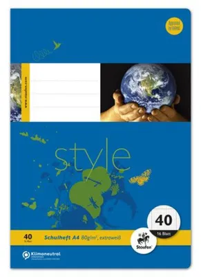 Produktbild von Staufen® style 040416042 Heft LIN7 - A4 16 Blatt 80g/qm 7mm kariert