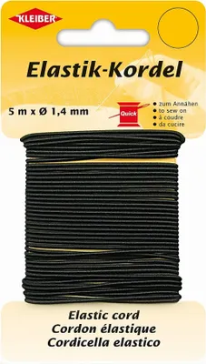 Immagine prodotto di KLEIBER 71083 Elastik-Kordel 1,4 mm x 5 m schwarz