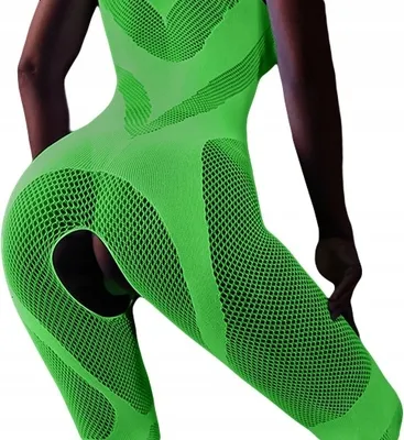 Imagen del producto de Body con detalles de encaje, diseño "luz y oscuridad", abertura en la entrepierna. Body