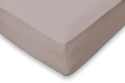 Produktbild von EleganZzz Bettlaken Flanell – Taupe  – 90x200  – 100% Baumwolle – warm & bügelfrei