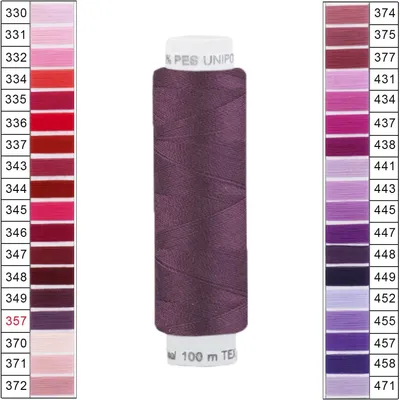 100m / 1 Spule Unipoly 120 TEX14x2 Polyester dunkelviolett
