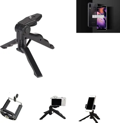 Produktbild von K-S-Trade Stativ Tisch-Ständer Dreibein Handy-Stativ Ständer kompatibel mit UMIDIGI A3 Mini-Stativ Smartphone Tripod Handy-Stativ aus Plastik