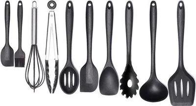 Image de Ensemble d'ustensiles de cuisine Famanu - 10 pièces, résistants à la chaleur