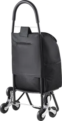 Image de Chariot pliable pour monter les escaliers, 36 L, avec sac de rangement, 6 roues