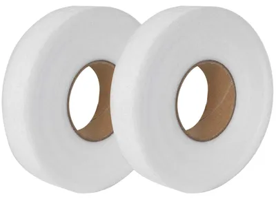 Bügelband 2 Rollen, 64 m, 20 mm, weiß, Saumband für Stoffe