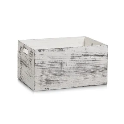 Immagine prodotto di Contenitore Zeller "Rustic white", legno, 35 x 25 x 18 cm, 15134