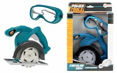 Produktbild von Toi-Toys - Power Tools - Kreissäge + Schutzbrille Säge Kinderwerkzeug Handwerker