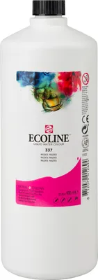 Produktbild von Ecoline Flüssige Wasserfarbe Flasche 990 ml Magenta 337
