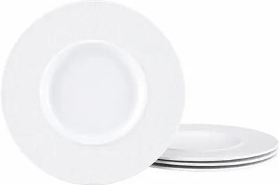 Produktbild von CreaTable, 25148, Show Time Hammer Weiss, Tellerset 4-tlg, Porzellan