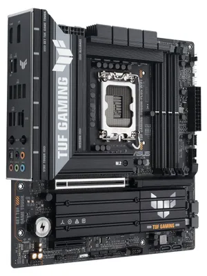 Zdjęcie produktu dla ASUS TUF GAMING B860M-PLUS WIFI, Intel, LGA 1851 (Socket V1), Intel Core Ultra (Series 2), LGA 1851, DDR5-SDRAM, 256 GB
