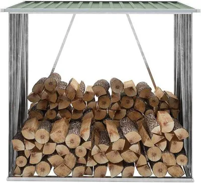 Produktbild von Gartenhaus - Aufbewahrungsschuppen - Verzinkter Stahl - 163 x 83 x 154 cm - Grün